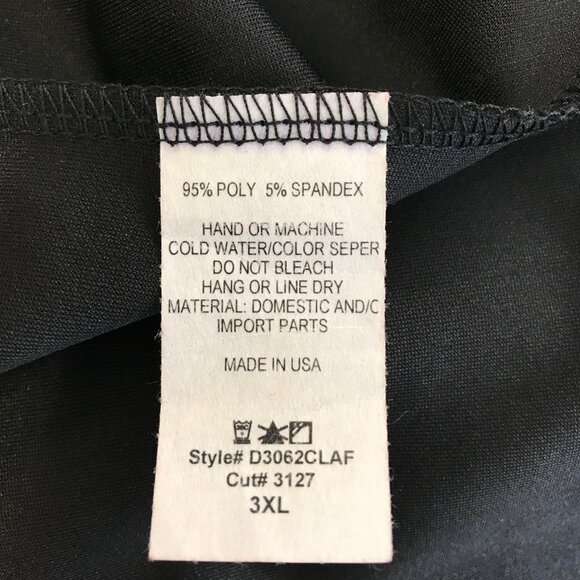 42 POPS Womens Black Scalloped Hem Pullover Sleeveless Knit Shift Dress Size 3X - Picture 9 of 9